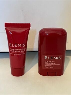 ELEMIS Red Travel Hand Balm & Fortitude Deodorant bundle